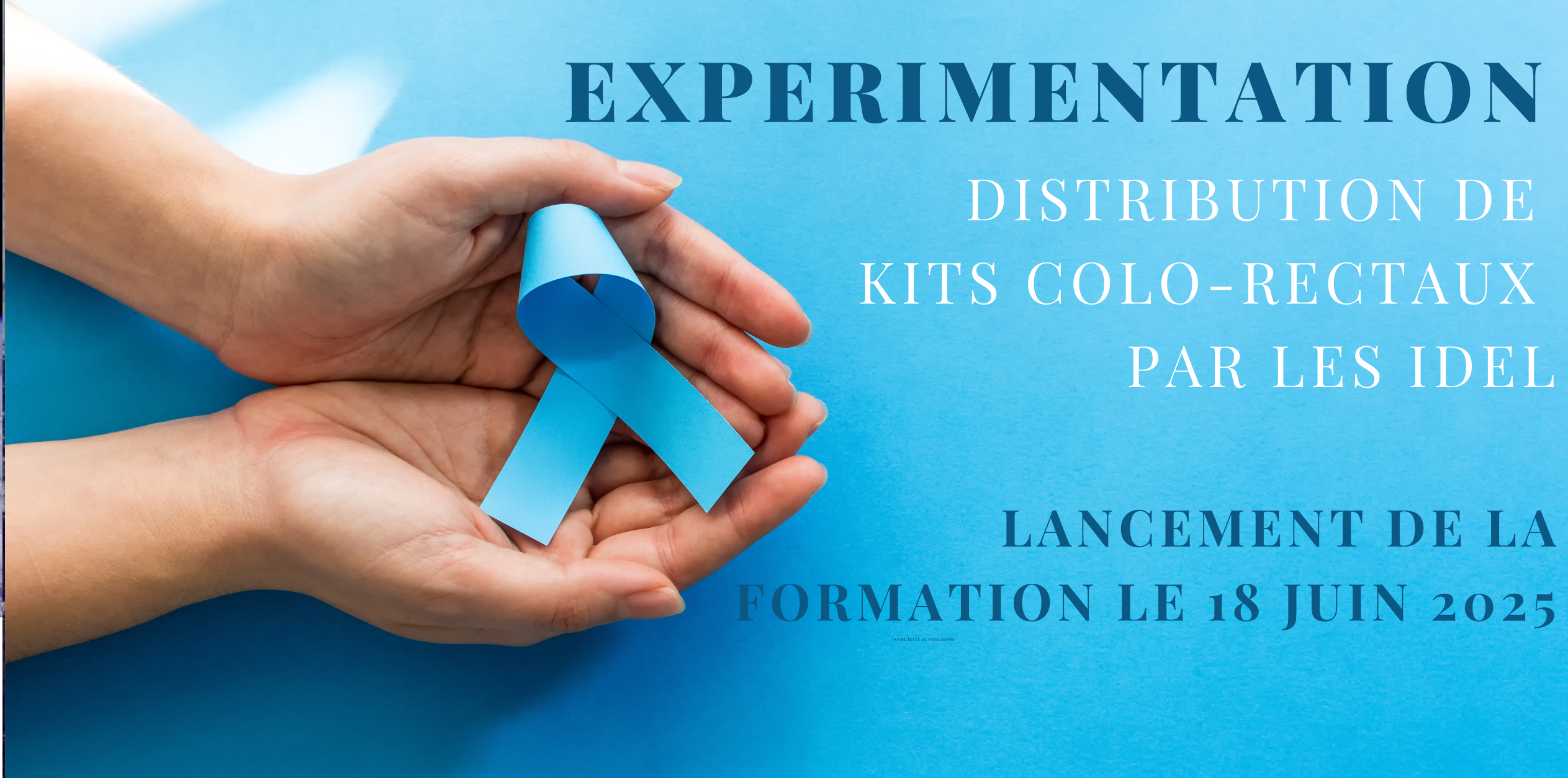 Projet expérimental de distribution de kits colo-rectaux par les IDEL